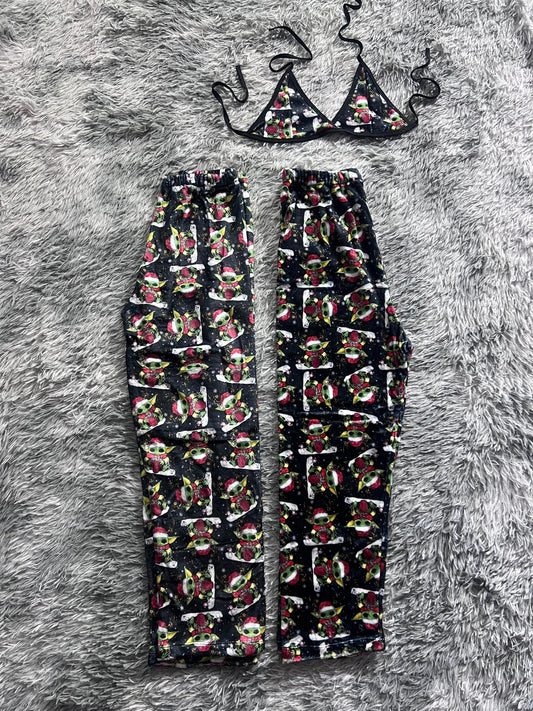 Baby Yoda Invierno Duo De Pijama Afelpada