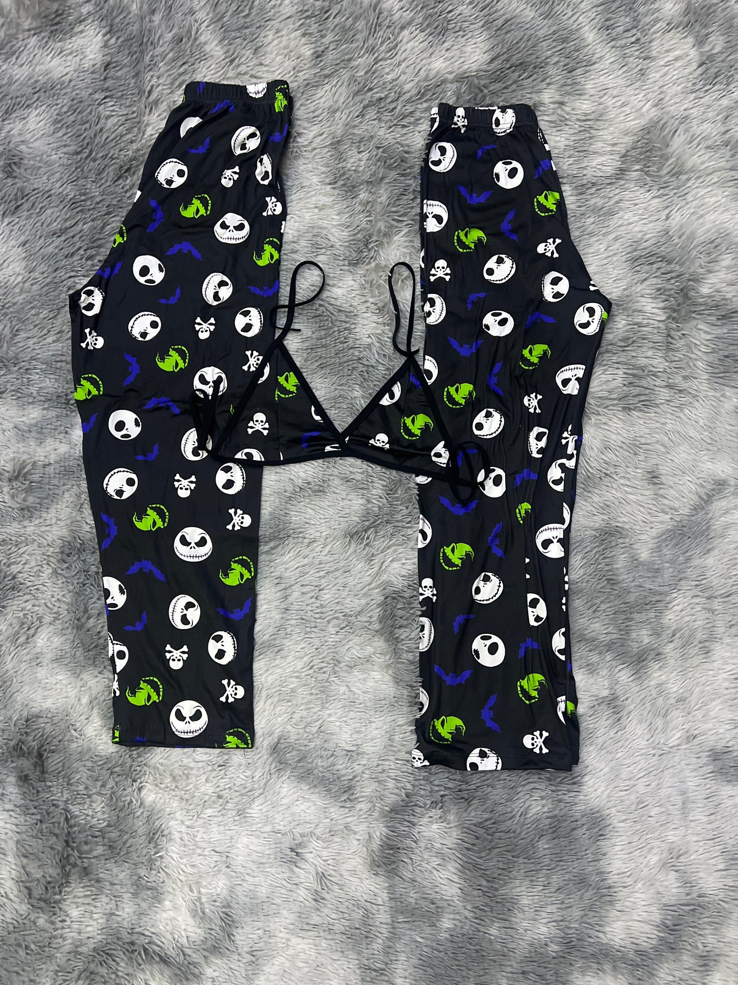 Jack Huggy Sin Color Duo de pijama afelpada.