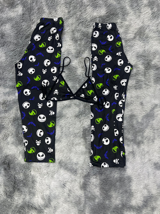 Jack Huggy Sin Color Duo de pijama afelpada.