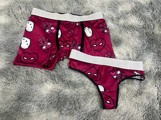 Spiderkitty Purple duo unitalla con tanga
