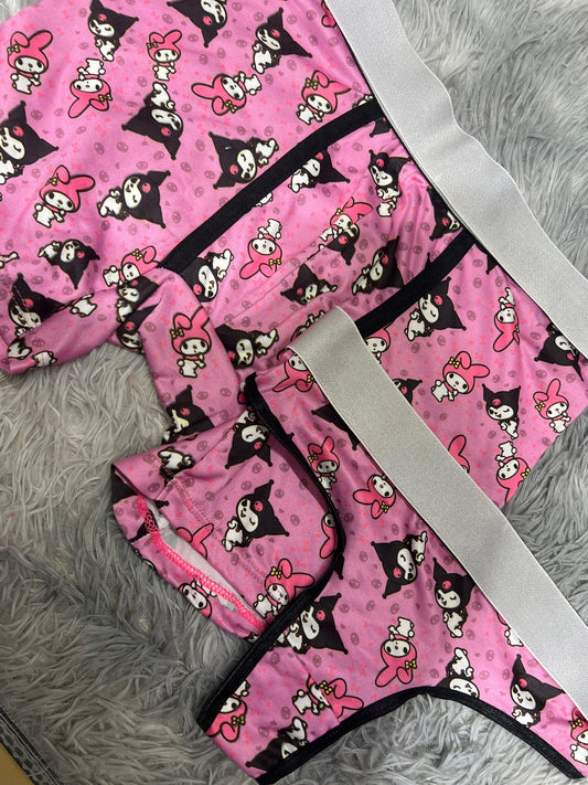 Kuromi y my melody boxer con tanga Unitalla