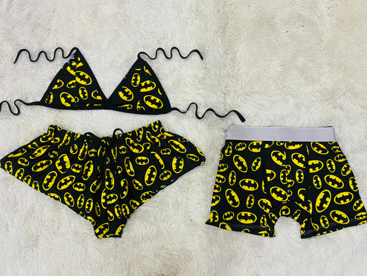Batman Shorts Negro duo short con top