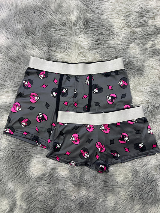 Kitty Kuromi Sin Color Duo Unitalla Con boxer.