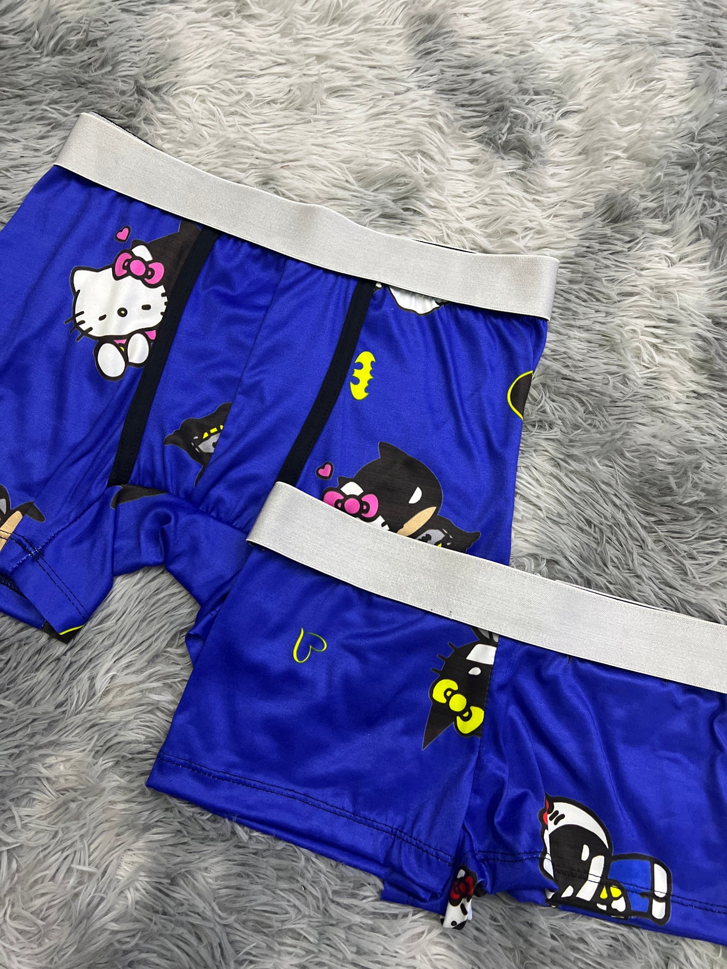 Gatito Batman Azul Duo Unitalla Con boxer.