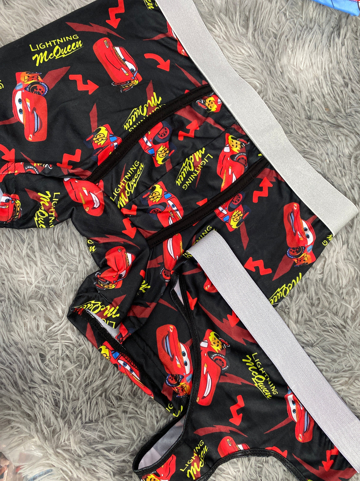McQueen letras amarillas Duo Unitalla Con Tanga