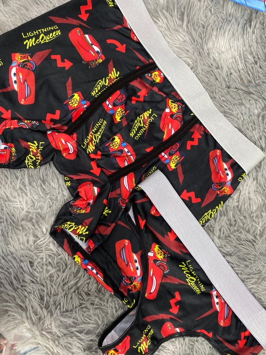 McQueen letras amarillas Duo Unitalla Con Tanga