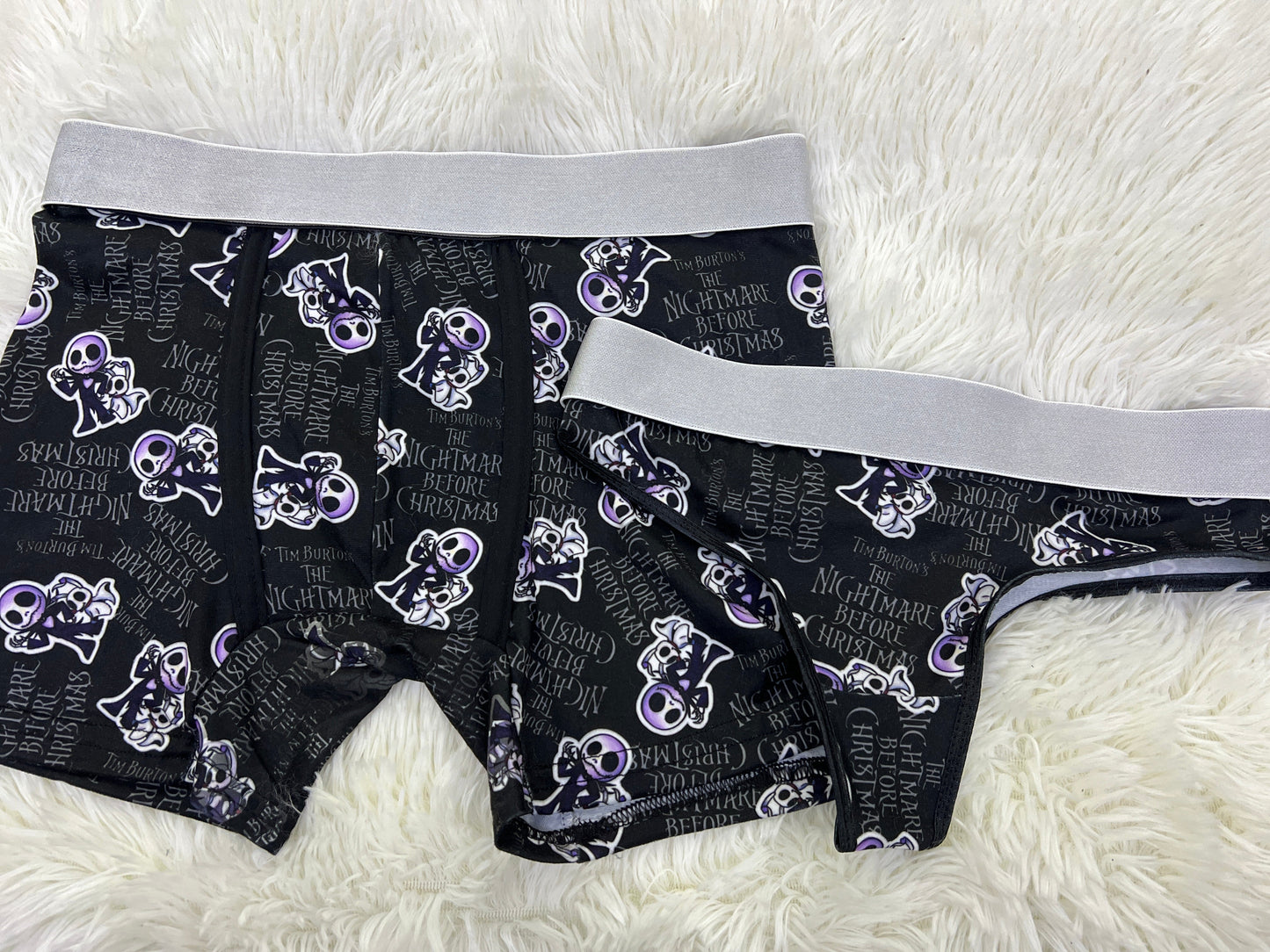 Spooky Print Negro duo unitalla con tanga