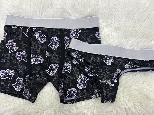 Spooky Print Negro duo unitalla con tanga