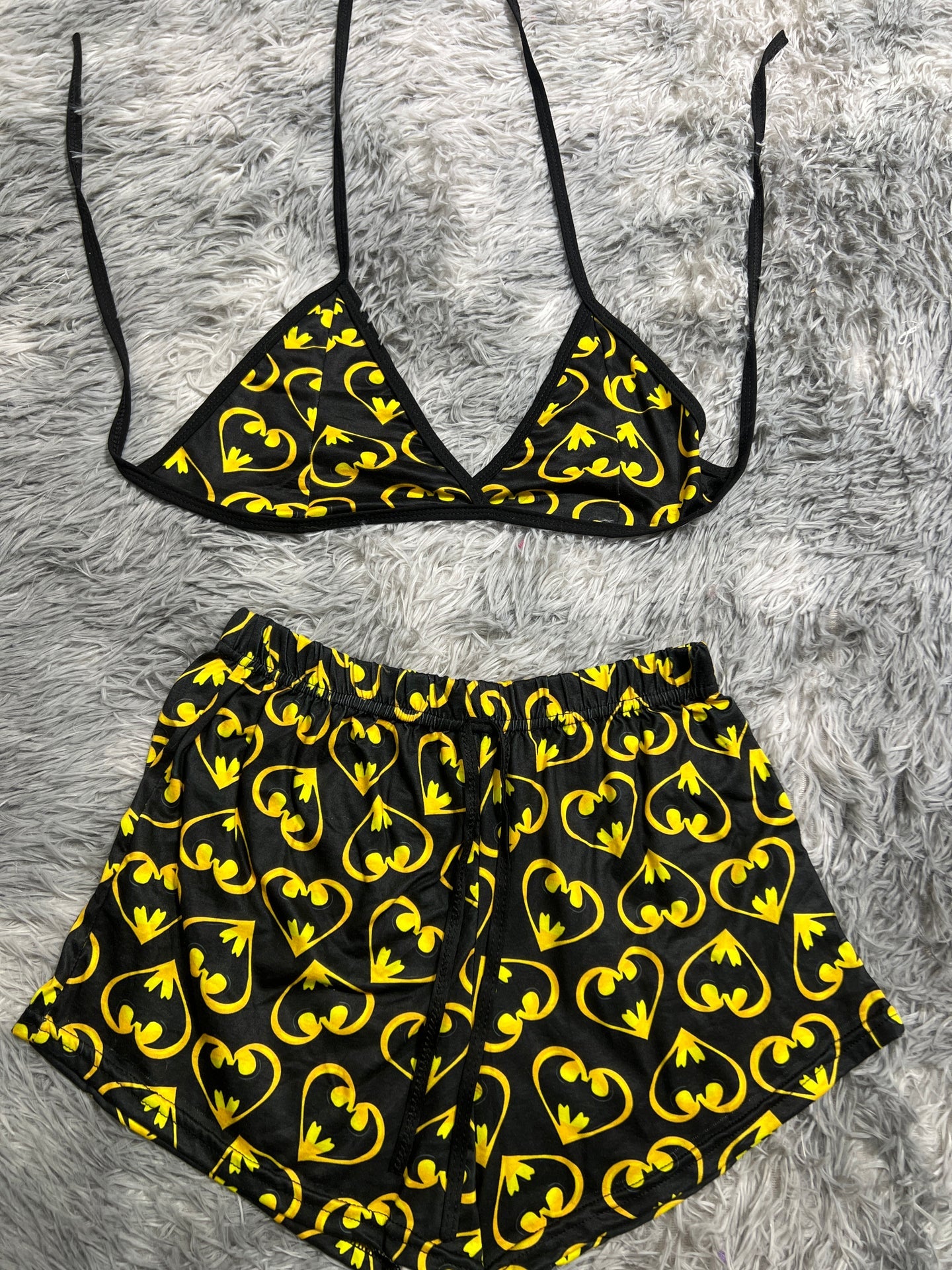 batman corazón Top con short unitalla de brush