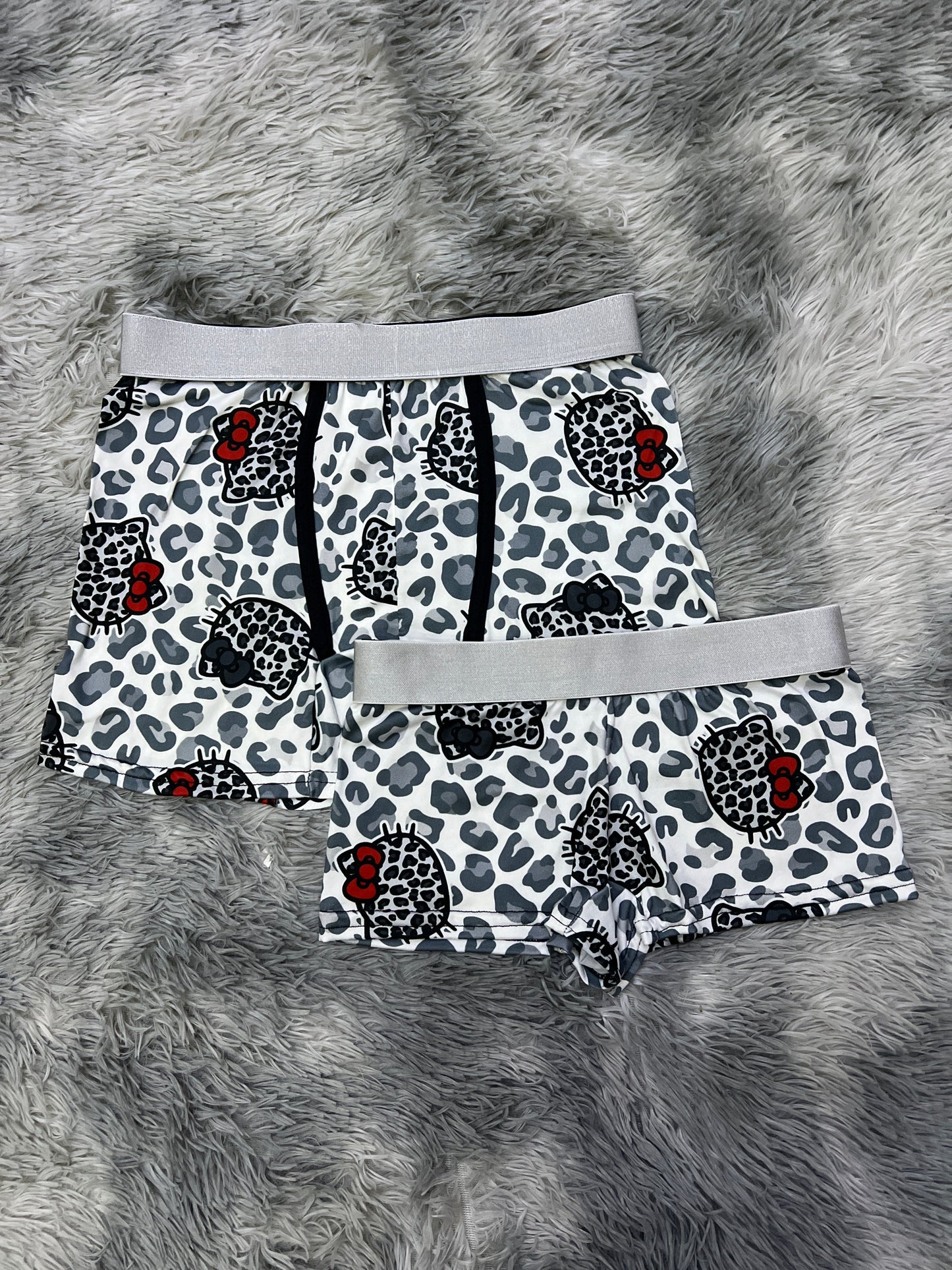 Gatito Estampado Sin Color Duo Unitalla Con boxer.