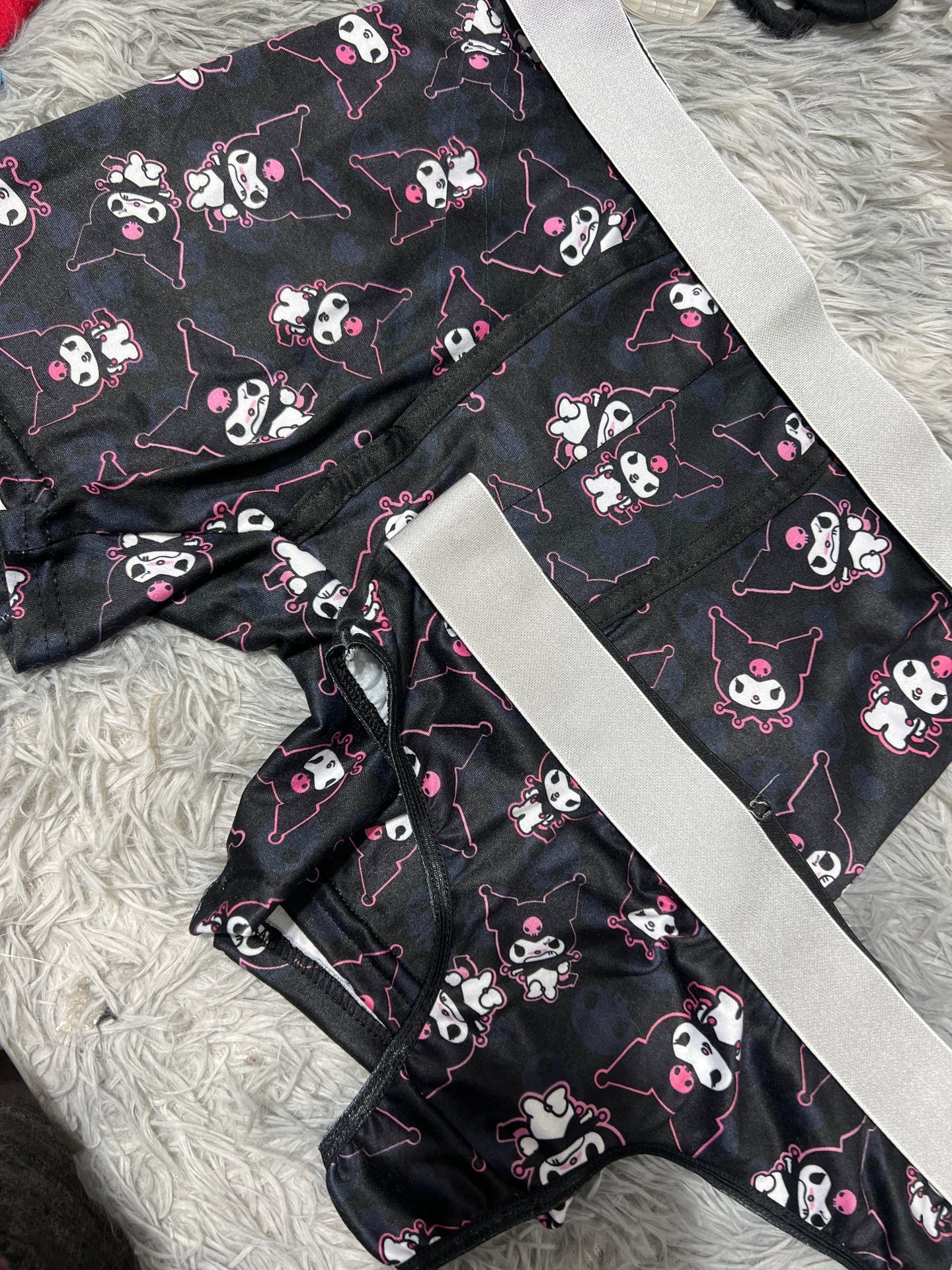 kuromi enojada dúo boxer con tanga unitalla xl