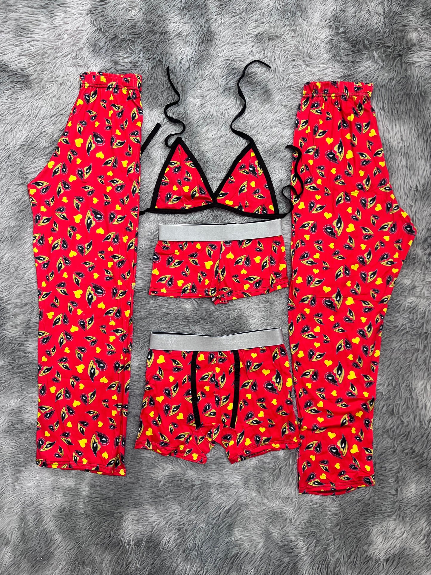 deadpool x wolwerine  pijama 5 piezas