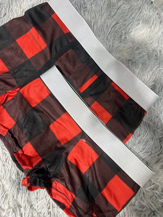 cuadros rojos duo con boxer