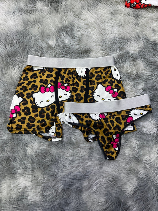 Hello Kitty animal print duo unitalla con tanga