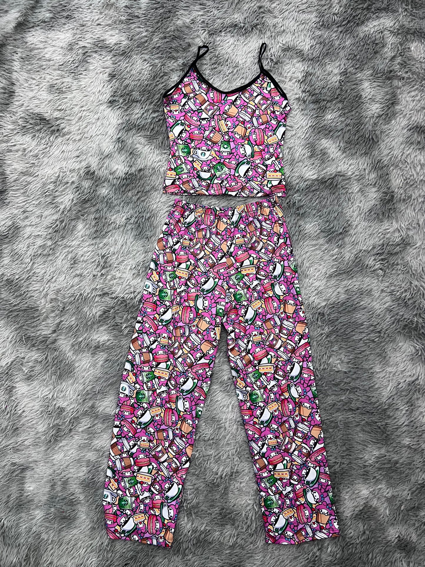 my melody con comida blusa con pantalón pijama de dama