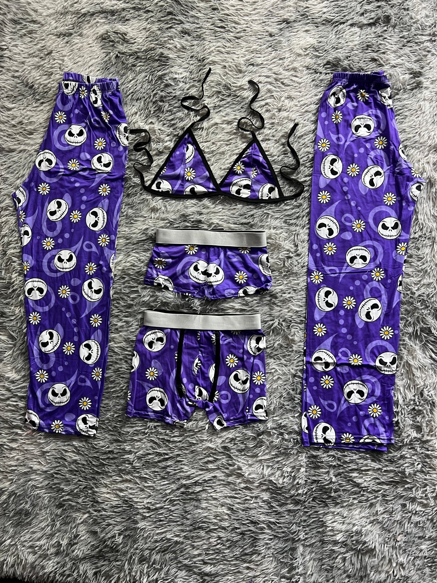 jack morado pijama 5 piezas