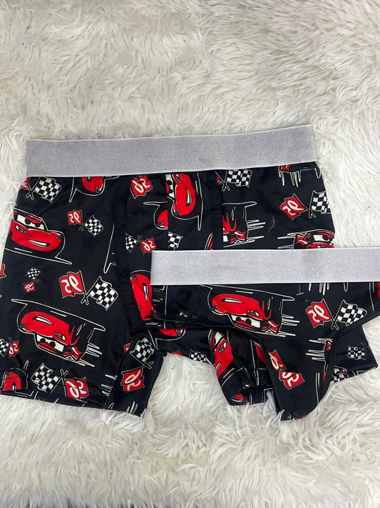 Autos Print Negro duo unitalla con tanga