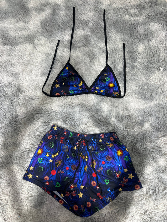 coraline y la puerta secreta Top con short unitalla de brush