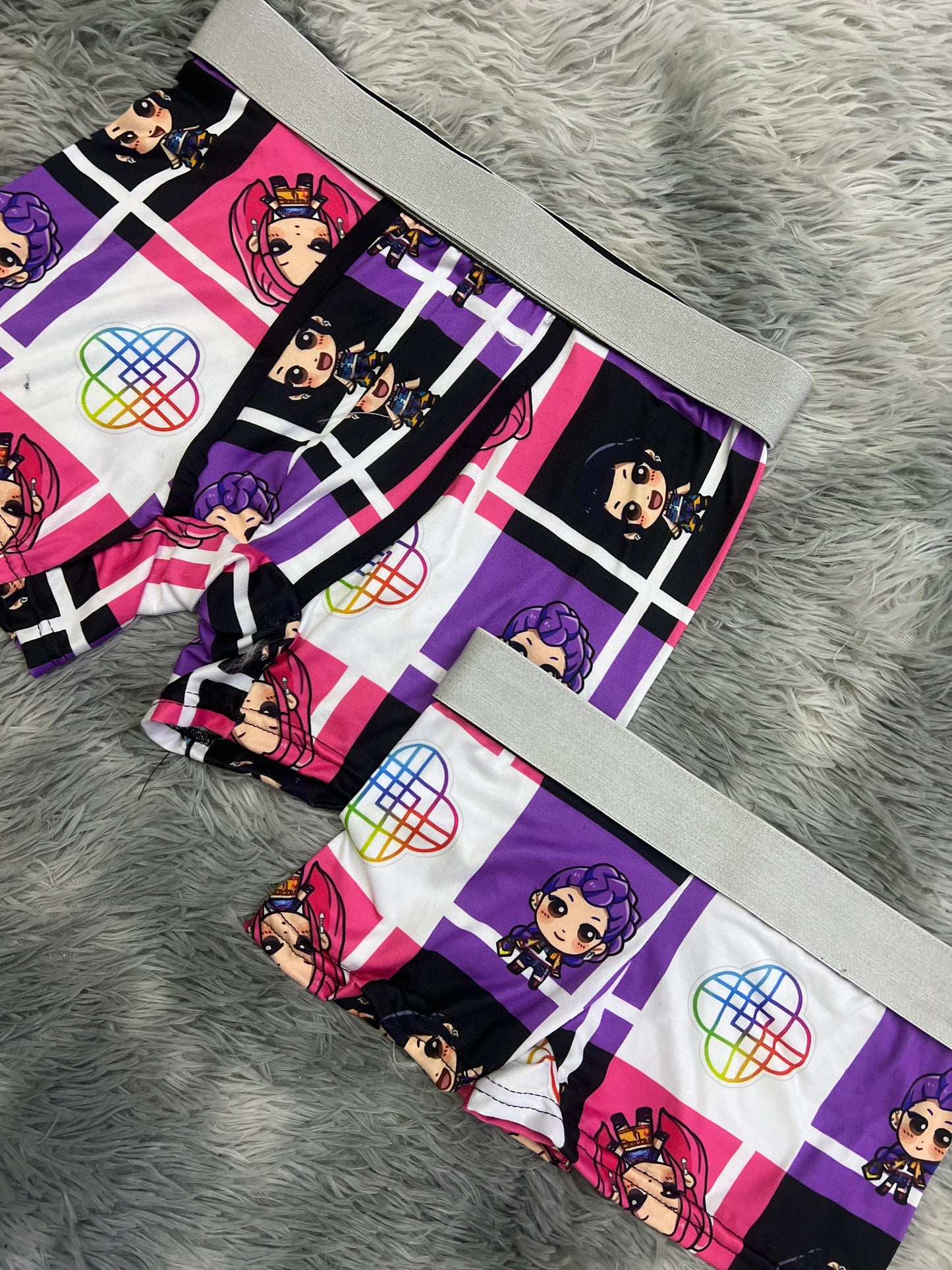 K Pop Cuadros Sin Color Duo Unitalla Con boxer.