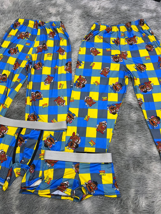 señor y señora cara de papa pijama 5 piezas