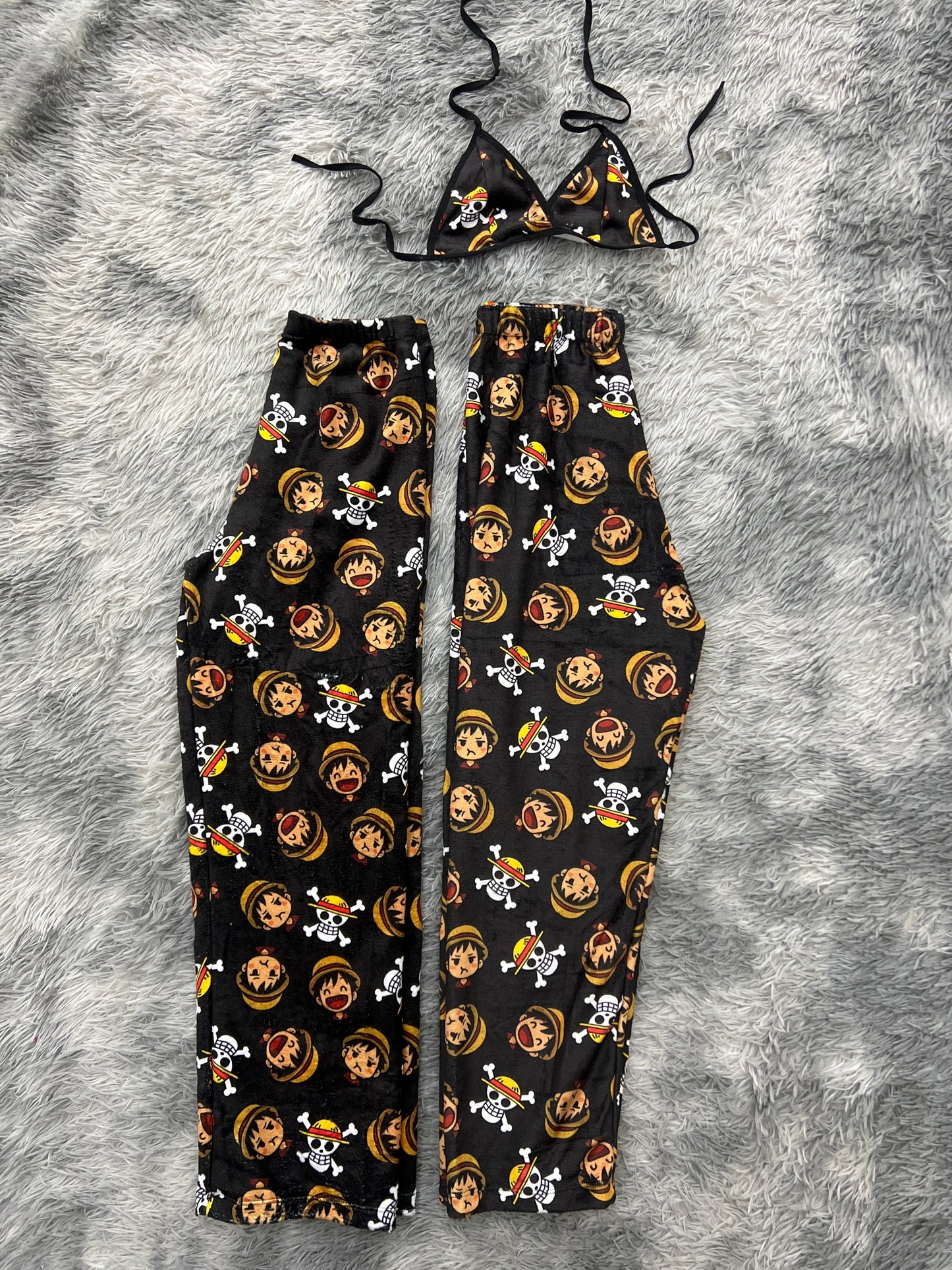One piece luffy duo de pijama afelpada