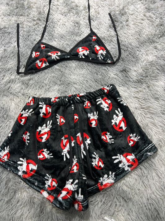 Casa Fantasmas Top Con Short Unitalla De Afelpad