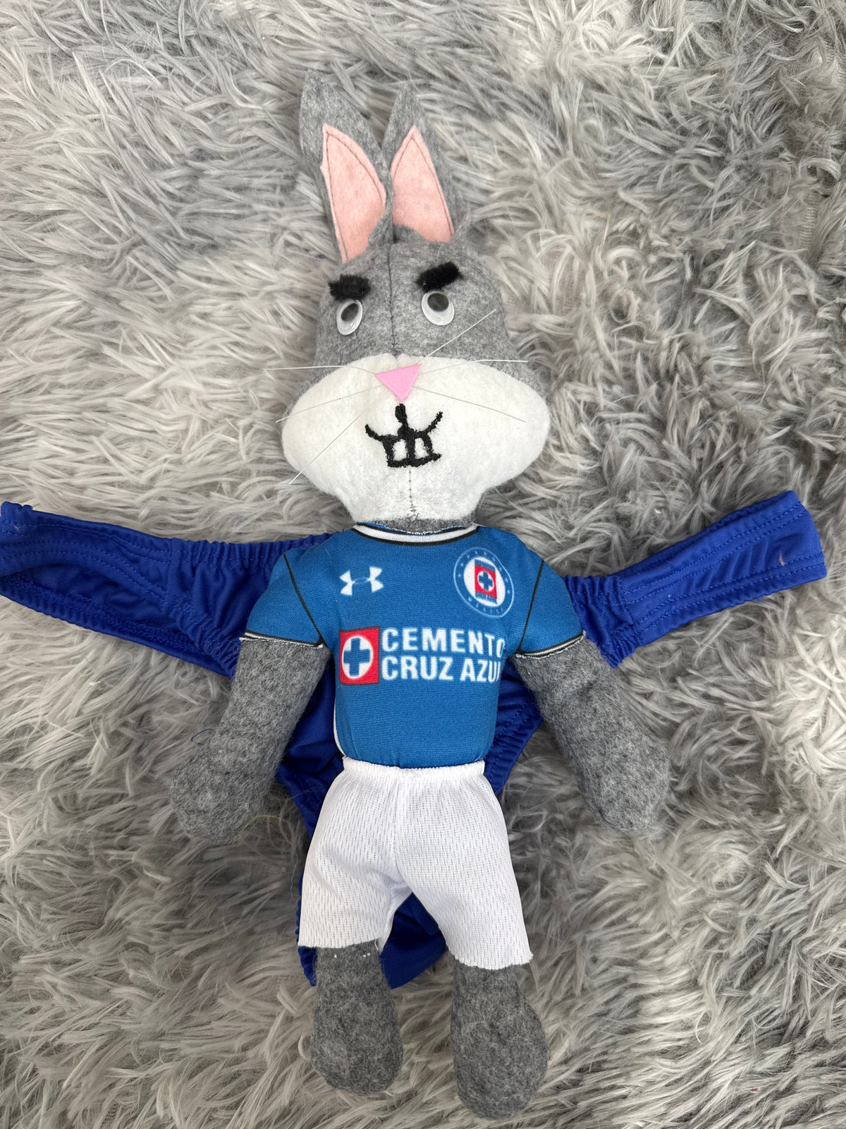 Tanga de broma conejo de Cruz azul