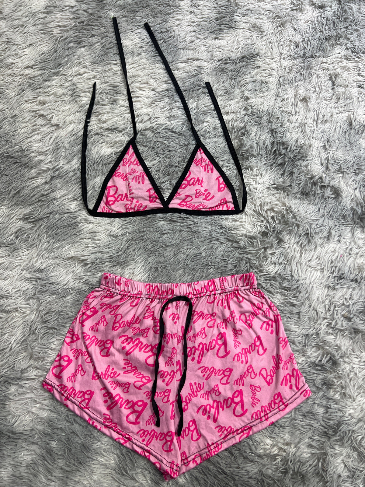 Barbie Rosa Top Con Short Unitalla De Brush