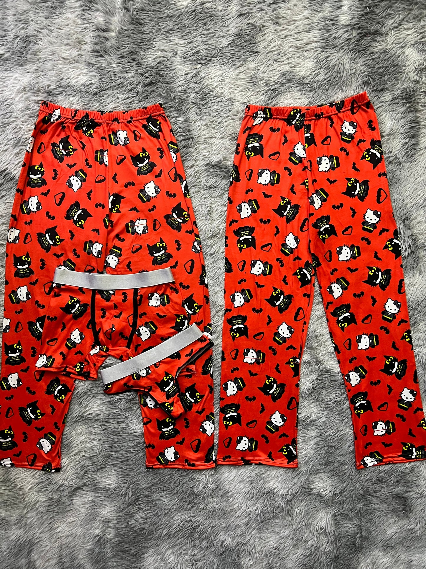 Hello Kitty Batman Rojo Duo Unitalla de 5 piezas