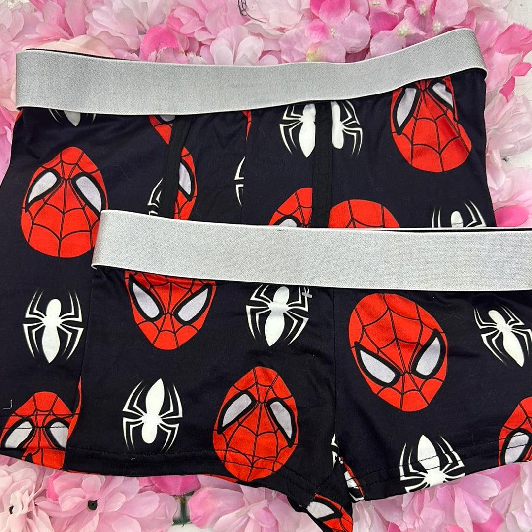 Spider man background black matching couples boxer underwear - Fundies