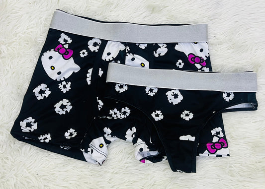 Hello Kitty Black duo unitalla con tanga