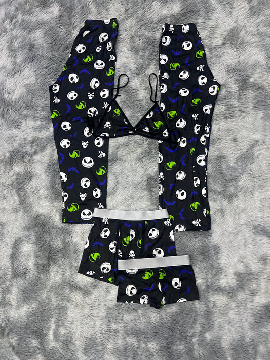 Jack Sin Color Duo de pijama de 5 piezas.