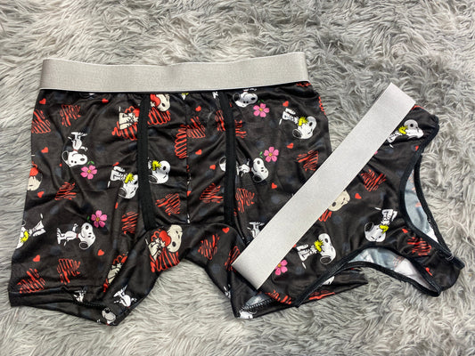 Snoopy Con Una Flor Duo De Tanga Unitalla