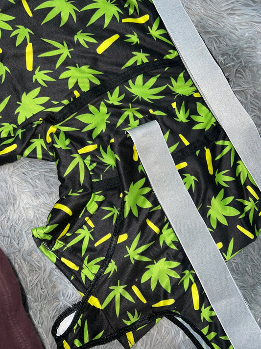 planta verde dúo unitalla boxer con tanga