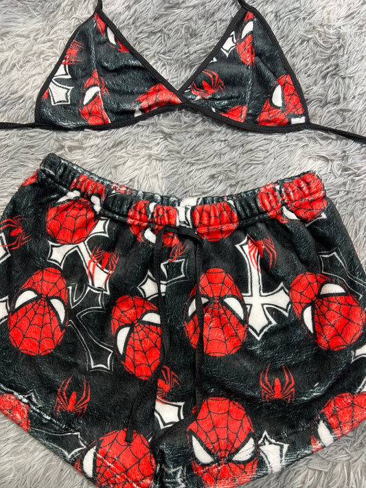 Spiderman cruces Top con short unitalla de afelpado