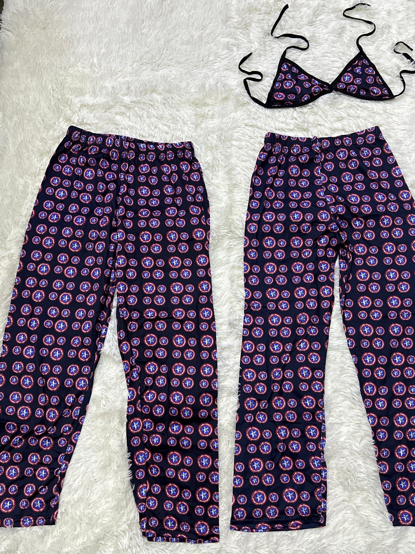 Capitán América Azul Duo de pijama 5 piezas