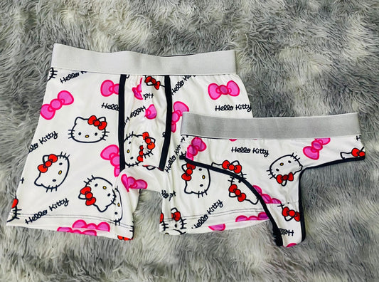 Hello Kitty Bow Pink duo unitalla con tanga