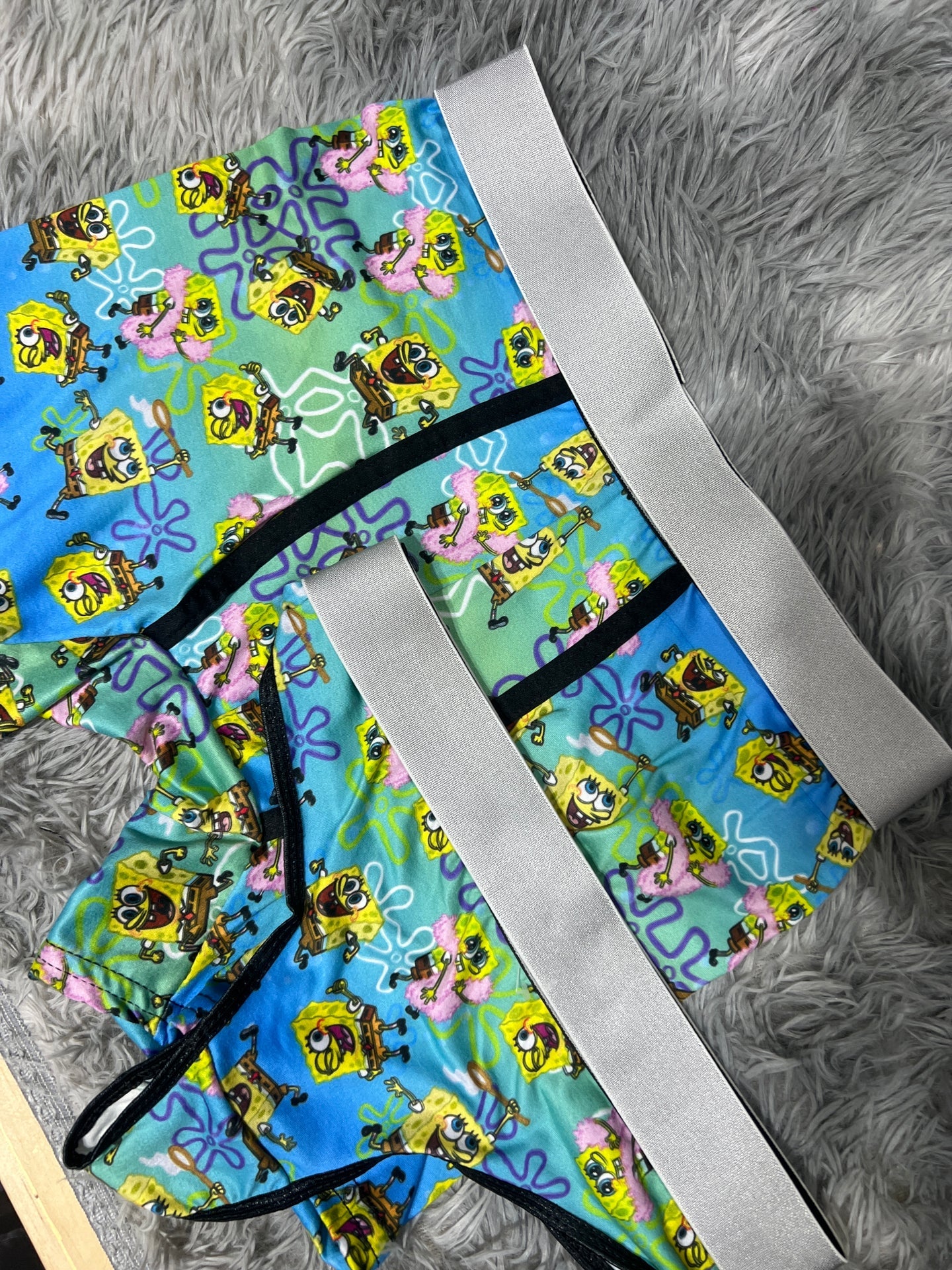 bob esponja fondo de flores xl
