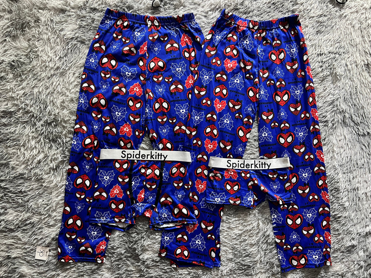 spider kitty corazones azules pijama 5 piezas