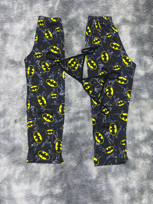Batman Pijama Negro Duo de pijama afelpada.