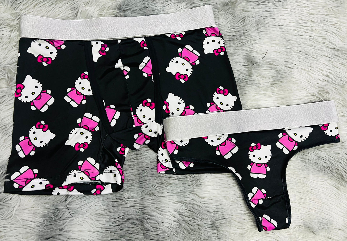 Hello Kitty Negro duo unitalla con tanga