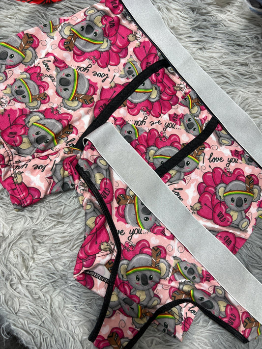 koala dúo de boxer con tanga unitalla