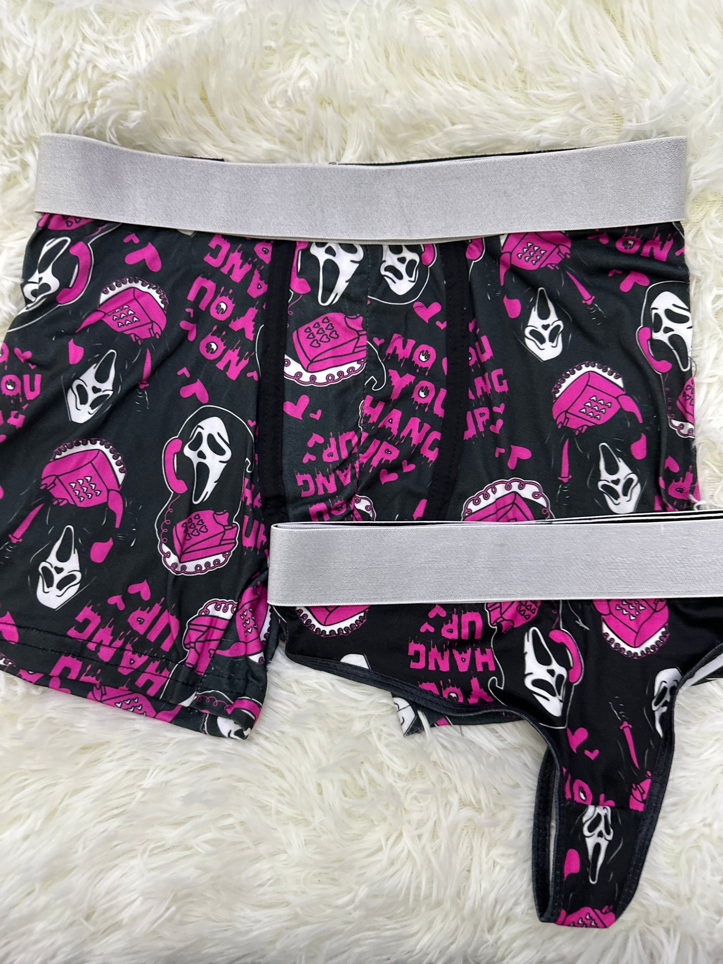 Ghostface Halloween Negro duo unitalla con tanga