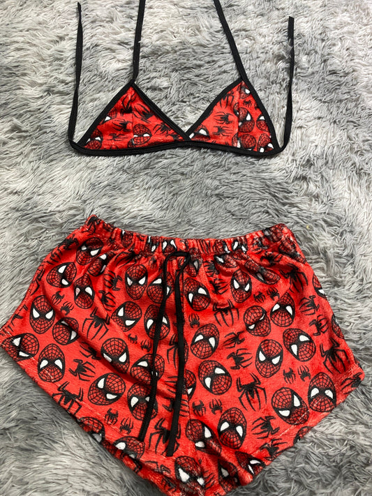 Spiderman Top con short unitalla de afelpado