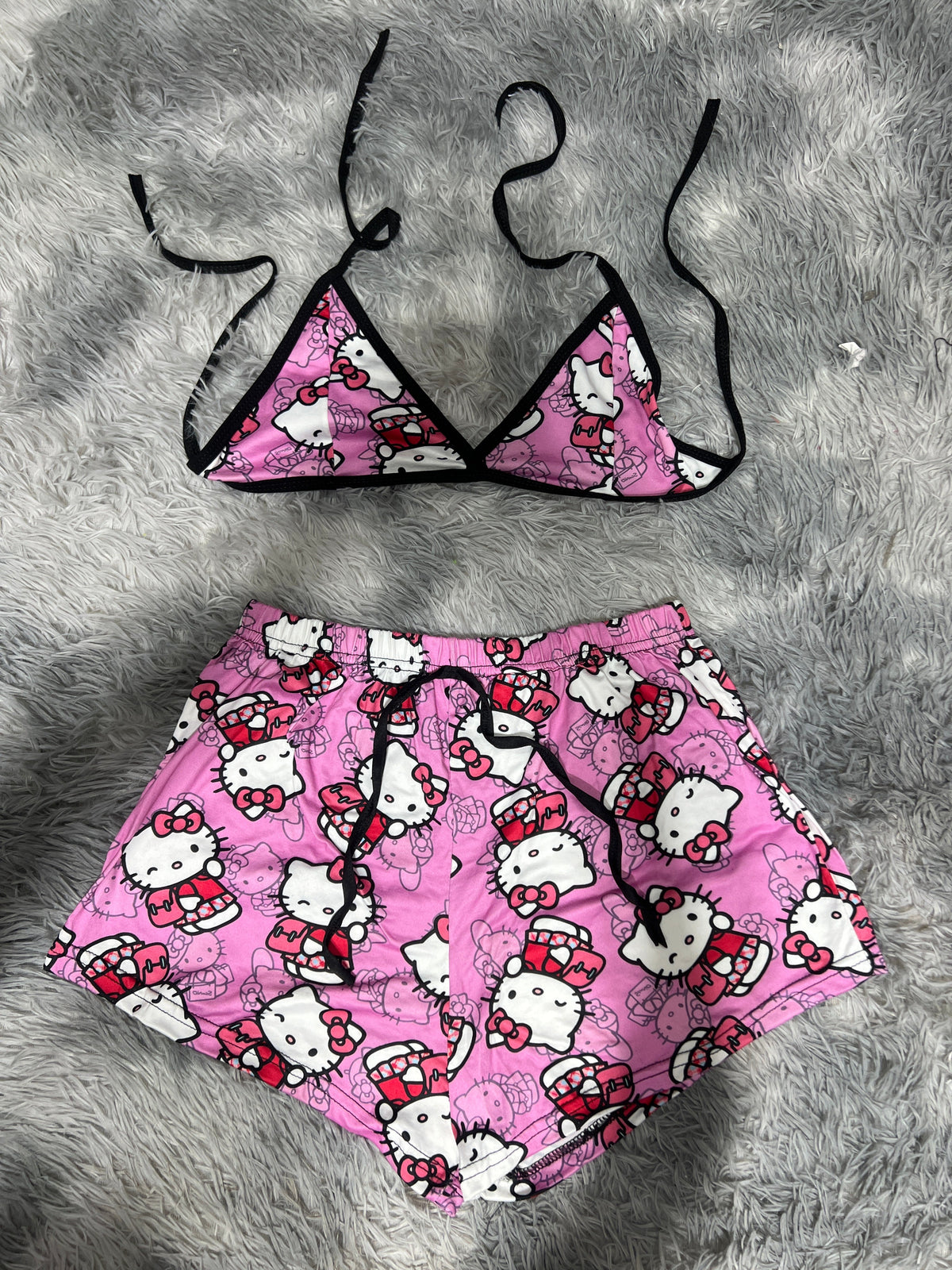 Hello Kitty Estudiante Top Con Short Unitalla De Brush