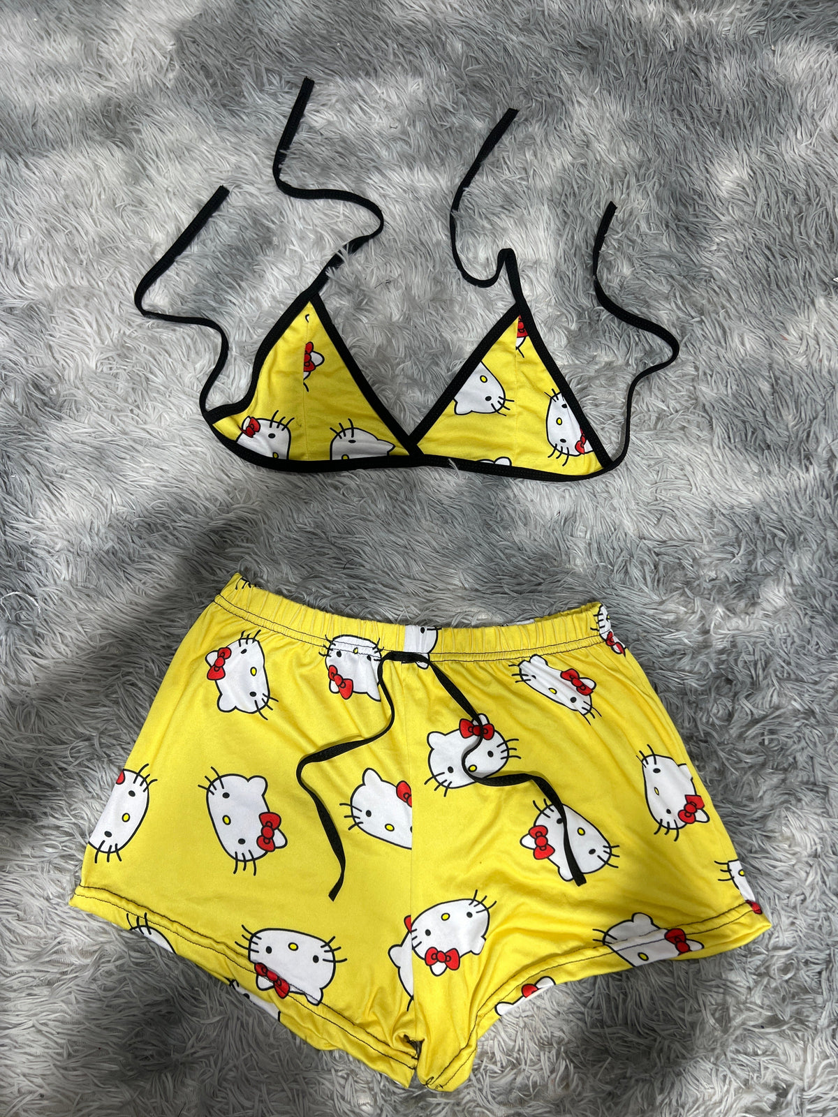 Hello Kitty Amarillo Top Con Short Unitalla De Brush