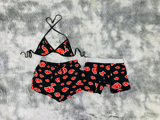 short con top y Bóxer  Akatsuki