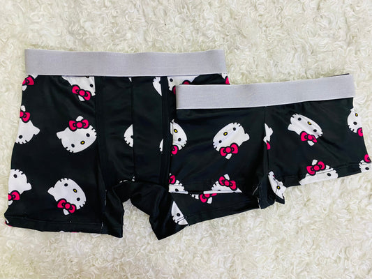 Hello Kitty Negro Duo Unitalla Con boxer.