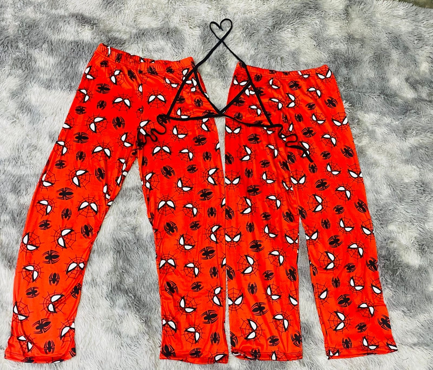 Spiderman Rojo Duo de pijama afelpada.