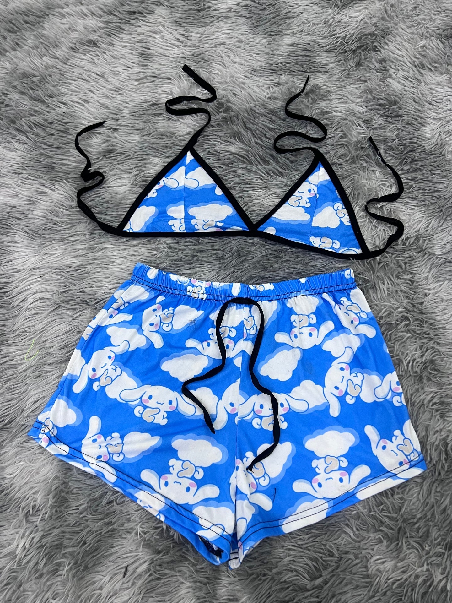 cinnamon roll Top con short unitalla de brush